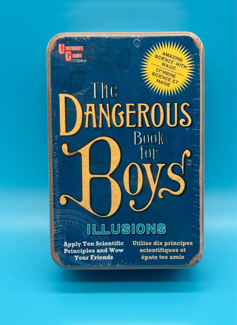 University Games The Dangerous Book For Boys Illusions Science Magic Tricks Tin